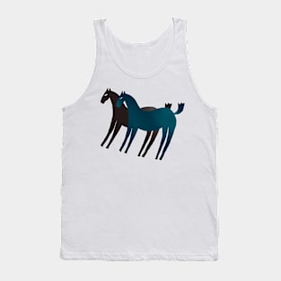 Two horses Tank Top